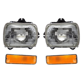 Replacement - 4-Piece Kit (Driver and Passenger Side Headlights, Driver and Passenger Side Turn Signal/Parking Lights) (Standard Line)