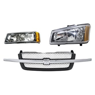 Replacement - 3-Piece Kit (Driver Side Headlight, Grille, Driver Side Turn Signal/Parking Light) (Standard Line)