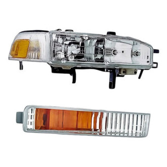 Replacement - 2-Piece Kit (Passenger Side Headlight, Passenger Side Turn Signal/Parking Light) (Standard Line)