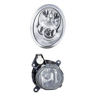 Replacement - 2-Piece Kit (Passenger Side Headlight, Passenger Side Fog Light) (Standard Line)