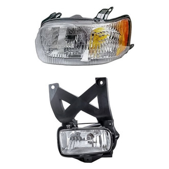 Replacement - 2-Piece Kit (Driver Side Headlight, Driver Side Fog Light) (Standard Line)