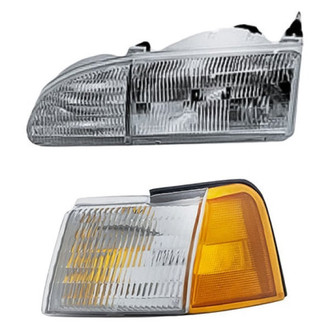 Replacement - 2-Piece Kit (Driver Side Headlight, Driver Side Turn Signal/Corner Light) (Standard Line)