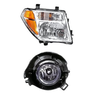 Replacement - 2-Piece Kit (Passenger Side Headlight, Passenger Side Fog Light) (Standard Line)