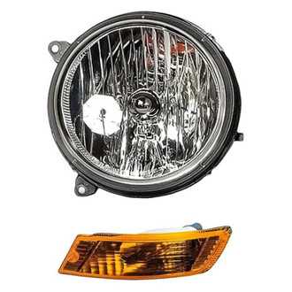 Replacement - 2-Piece Kit (Driver Side Headlight, Driver Side Turn Signal/Parking Light) (Standard Line)