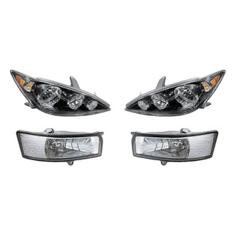Replacement - 4-Piece Kit (Driver and Passenger Side Headlights, Driver and Passenger Side Fog Lights) (Standard Line)