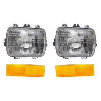 Replacement - 4-Piece Kit (Driver and Passenger Side Headlights, Driver and Passenger Side Marker Lights) (Standard Line)