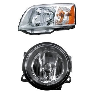 Replacement - 2-Piece Kit (Driver Side Headlight, Driver Side Fog Light) (Standard Line)