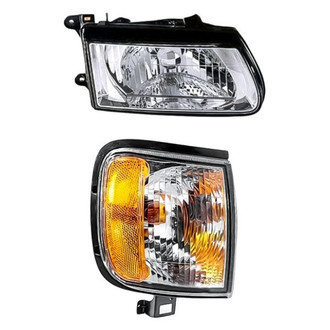 Replacement - 2-Piece Kit (Passenger Side Headlight, Passenger Side Turn Signal/Corner Light) (Standard Line)