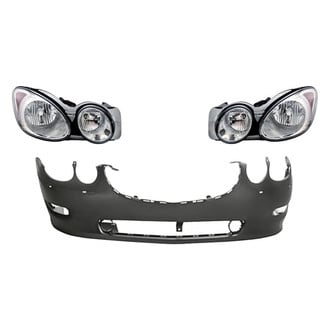 Replacement - 3-Piece Kit (Driver and Passenger Side Headlights, Front Bumper Cover) (Standard Line)