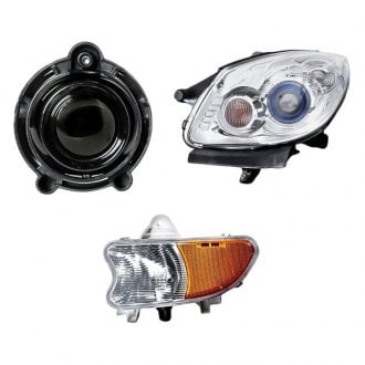 Replacement - 3-Piece Kit (Driver Side Headlight, Driver Side DRL/Turn Signal Light, Driver Side Fog Light) (Standard Line)
