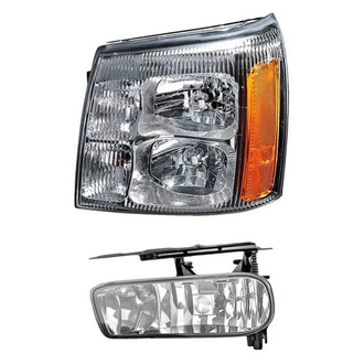 Replacement - 2-Piece Kit (Driver Side Headlight, Driver Side Fog Light) (Standard Line)