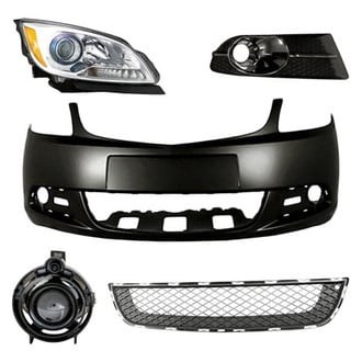 Replacement - 5-Piece Kit (Passenger Side Headlight, Front Bumper Cover, Front Bumper Grille, Driver Side Fog Light, Front Passenger Side Fog Light Bezel) (Standard Line)