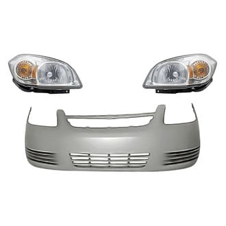 Replacement - 3-Piece Kit (Driver and Passenger Side Headlights, Front Bumper Cover) (Standard Line)