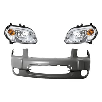 Replacement - 3-Piece Kit (Driver and Passenger Side Headlights, Front Bumper Cover) (Standard Line)