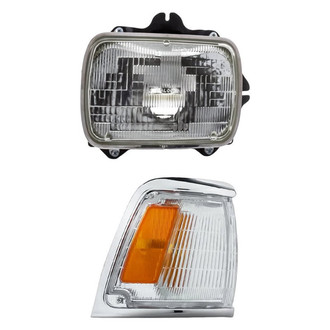 Replacement - 2-Piece Kit (Passenger Side Headlight, Passenger Side Turn Signal/Corner Light) (Standard Line)