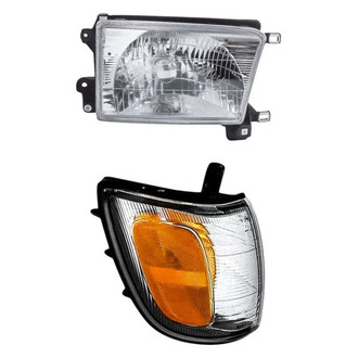 Replacement - 2-Piece Kit (Passenger Side Headlight, Passenger Side Turn Signal/Corner Light) (Standard Line)