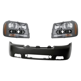 Replacement BNDL-260700 - 3-Piece Kit (Driver and Passenger Side Headlights, Front Bumper Cover) (Standard Line)