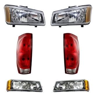 Replacement - 6-Piece Kit (Driver and Passenger Side Headlights, Driver and Passenger Side Tail Lights, Driver and Passenger Side Turn Signal/Parking Lights) (Standard Line)