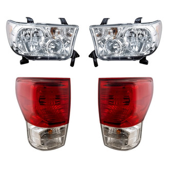 Replacement - 4-Piece Kit (Driver and Passenger Side Headlights, Driver and Passenger Side Inner Tail Lights) (Standard Line)
