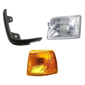 Replacement - 3-Piece Kit (Driver Side Headlight, Driver Side Grille Extension, Driver Side Turn Signal/Corner Light) (Standard Line)