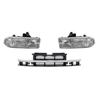 Replacement - 3-Piece Kit (Driver and Passenger Side Headlights, Grille) (Standard Line)