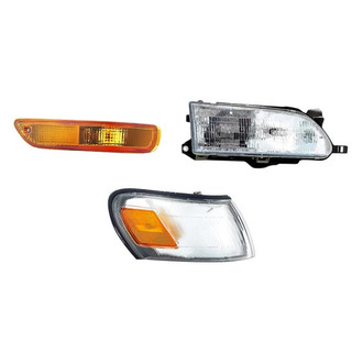 Replacement - 3-Piece Kit (Passenger Side Headlight, Passenger Side Turn Signal/Corner Light, Passenger Side Turn Signal/Parking Light) (Standard Line)
