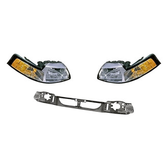 Replacement - 3-Piece Kit (Driver and Passenger Side Headlights, Header Panel) (Standard Line)