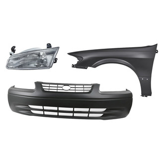 Replacement - 3-Piece Kit (Driver Side Headlight, Front Bumper Cover, Front Driver Side Fender) (Standard Line)