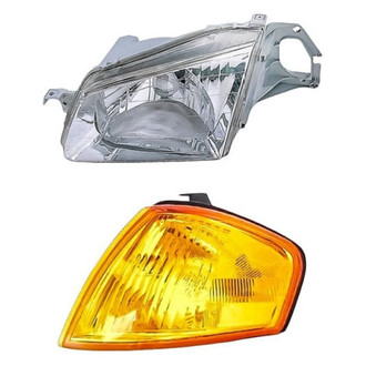 Replacement - 2-Piece Kit (Driver Side Headlight, Driver Side Turn Signal/Corner Light) (Standard Line)