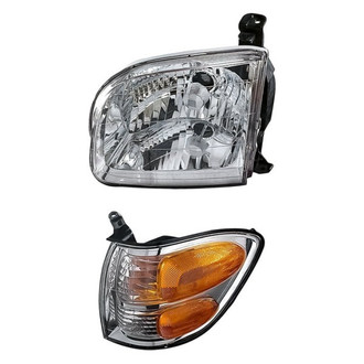 Replacement - 2-Piece Kit (Driver Side Headlight, Driver Side Turn Signal/Corner Light) (Standard Line)