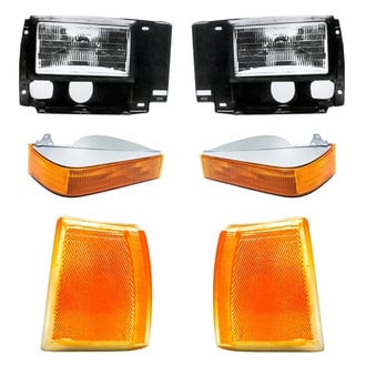 Replacement - 6-Piece Kit (Driver and Passenger Side Headlights, Driver and Passenger Side Turn Signal/Corner Lights, Driver and Passenger Side Turn Signal/Parking Lights) (Standard Line)