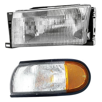 Replacement - 2-Piece Kit (Driver Side Headlight, Driver Side Turn Signal/Corner Light) (Standard Line)