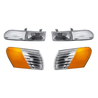 Replacement - 4-Piece Kit (Driver and Passenger Side Headlights, Driver and Passenger Side Turn Signal/Corner Lights) (Standard Line)
