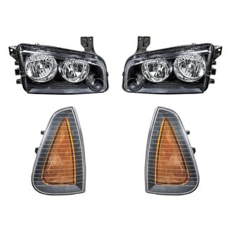 Replacement - 4-Piece Kit (Driver and Passenger Side Headlights, Driver and Passenger Side Turn Signal/Corner Lights) (Standard Line)