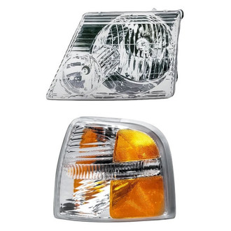 Replacement - 2-Piece Kit (Driver Side Headlight, Driver Side Turn Signal/Corner Light) (Standard Line)