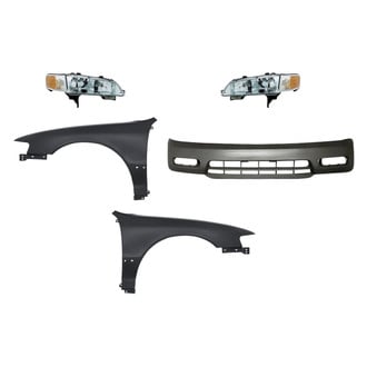 Replacement - 5-Piece Kit (Driver and Passenger Side Headlights, Front Bumper Cover, Driver and Passenger Side Fenders) (Standard Line)