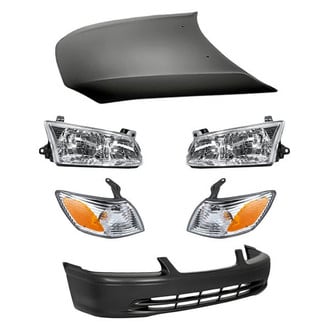 Replacement - 6-Piece Kit (Driver and Passenger Side Headlights, Front Bumper Cover, Driver and Passenger Side Turn Signal/Corner Lights, Hood Panel) (Standard Line)