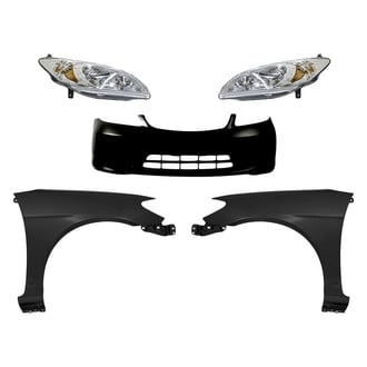 Replacement - 5-Piece Kit (Driver and Passenger Side Headlights, Front Bumper Cover, Driver and Passenger Side Fenders) (Standard Line)