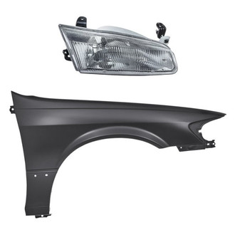 Replacement - 2-Piece Kit (Passenger Side Headlight, Front Passenger Side Fender) (Standard Line)
