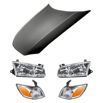 Replacement - 5-Piece Kit (Driver and Passenger Side Headlights, Driver and Passenger Side Turn Signal/Corner Lights, Hood Panel) (Standard Line)