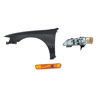 Replacement - 3-Piece Kit (Driver Side Headlight, Front Driver Side Fender, Driver Side Turn Signal/Parking Light) (Standard Line)