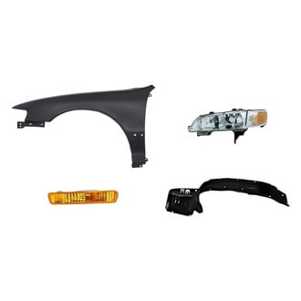 Replacement - 4-Piece Kit (Driver Side Headlight, Front Driver Side Fender, Front Driver Side Fender Liner, Driver Side Turn Signal/Parking Light) (Standard Line)