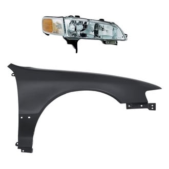 Replacement BNDL-261071 - 2-Piece Kit (Passenger Side Headlight, Front Passenger Side Fender) (Standard Line)