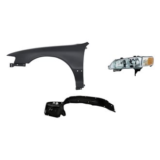 Replacement - 3-Piece Kit (Driver Side Headlight, Front Driver Side Fender, Front Driver Side Fender Liner) (Standard Line)