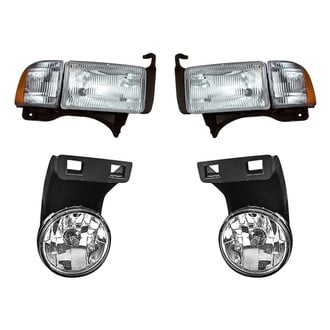 Replacement - 4-Piece Kit (Driver and Passenger Side Headlights, Driver and Passenger Side Fog Lights) (Standard Line)