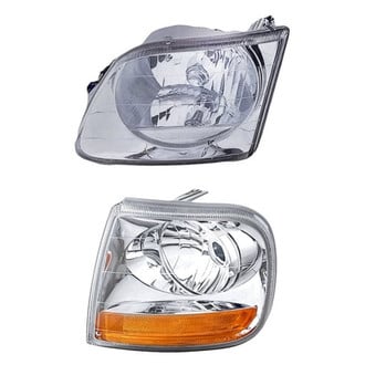 Replacement - 2-Piece Kit (Driver Side Headlight, Driver Side Turn Signal/Corner Light) (Standard Line)