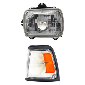 Replacement - 2-Piece Kit (Driver Side Headlight, Driver Side Turn Signal/Corner Light) (Standard Line)