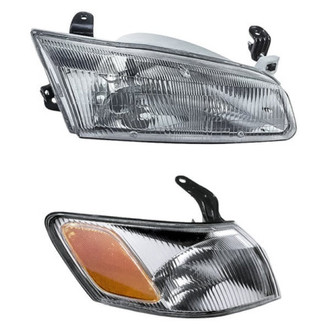 Replacement - 2-Piece Kit (Passenger Side Headlight, Passenger Side Turn Signal/Corner Light) (Standard Line)