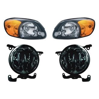 Replacement - 4-Piece Kit (Driver and Passenger Side Headlights, Driver and Passenger Side Fog Lights) (Standard Line)
