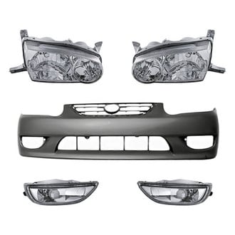 Replacement - 5-Piece Kit (Driver and Passenger Side Headlights, Front Bumper Cover, Driver and Passenger Side Fog Lights) (Standard Line)